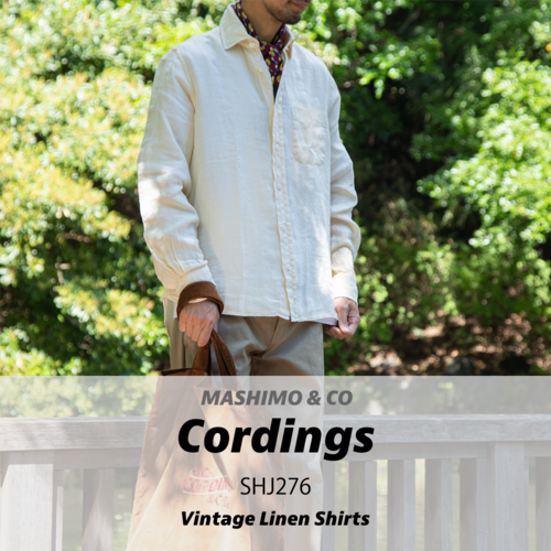 CORDINGS(コーディングス)　 VINTAGE LINEN SHIRTS